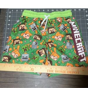 Minecraft Kids Swim Trunks - Green